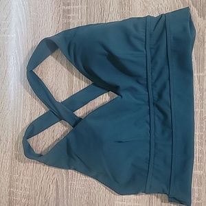 EUC L Buffbunny Alpha Sports Bra Secret Garden Dark Teal